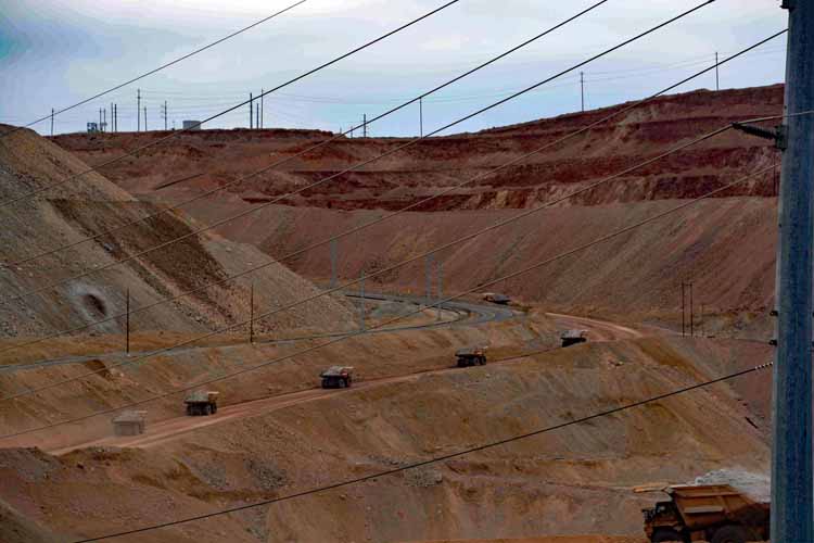 open-pit copper mine